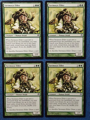 MTG 4x Yavimaya Elder x4 NM Duel Decks Phyrexia vs the Coalition Magic Playset