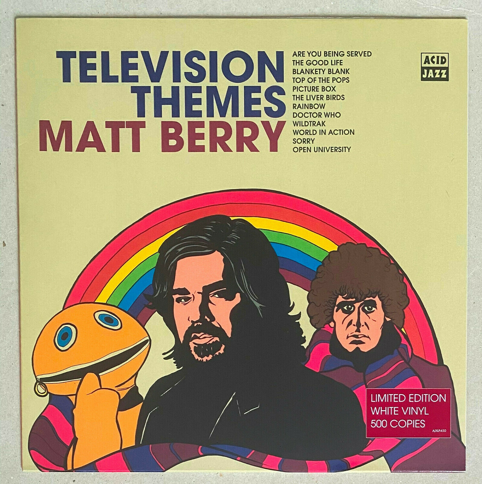 MATT BERRY * TELEVISION THEMES * LRS LTD WHITE VINYL * BN&M! * RAINBOW * DR WHO
