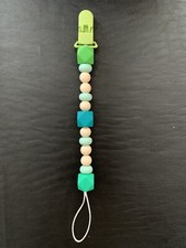 Green Pacifier Clip