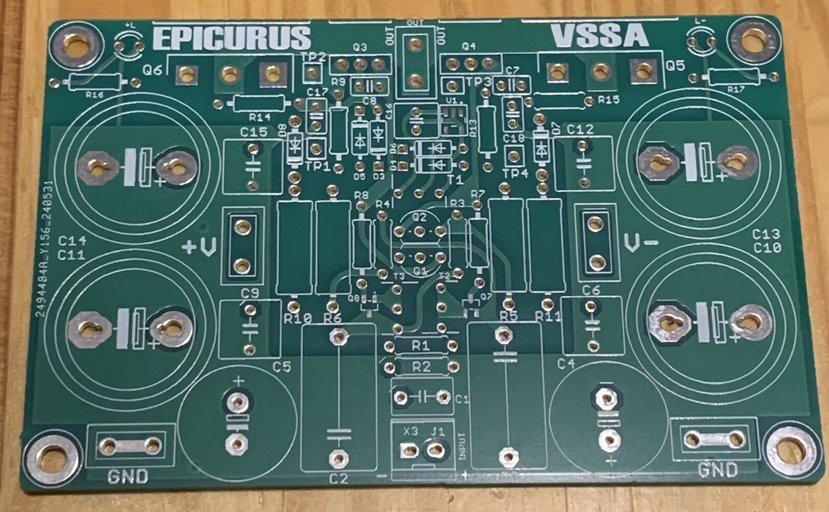 VSSA Symmetrical Lateral Mosfet Amplifier SMD Components Populated