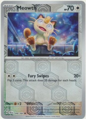 meowth-048-064-reverse-holo-shrouded-fable-sfa-pokemon-card-nm-ebay