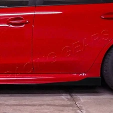 2 X BLACK CAR SIDE SKIRT ROCKER SPLITTERS WINGLET WINGS CANARD DIFFUSER 31" X 4"