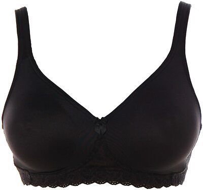 Maidenform Damen Spitzen Soft Cup BH ohne Bügel Schwarz 80 Cup C K9191