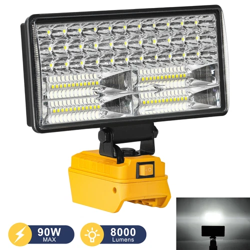 LED Work Light for Dewalt 20V Battery,90W Flood Light Torch for Workshop,Camping - Bild 3 von 12