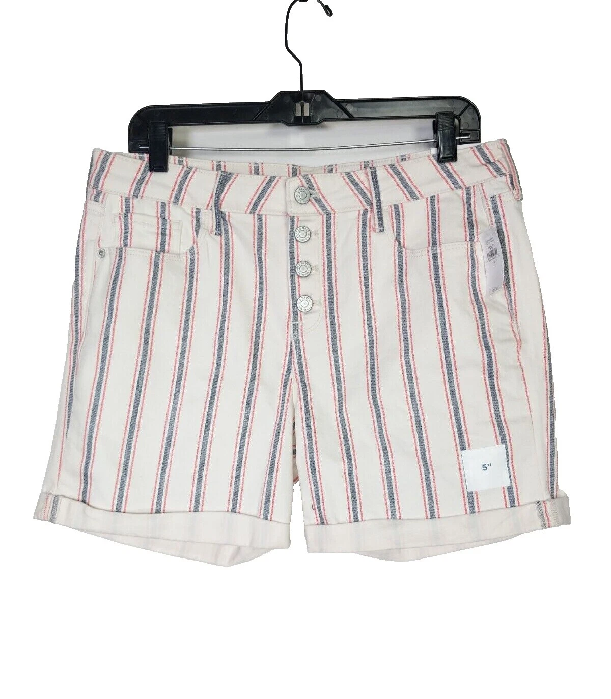 Old Navy Pantalones cortos para mujer de rayas, mezcla algodón, para Mujeres