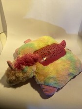 Pillow Pets Dream Lites Rainbow Unicorn Stuffed Animal Nightlight Starry Sky