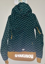 Rare NWT NIKE x GYAKUSOU Green Quilted REFLECTIVE 3M Hooded Jacket 743342 sz M