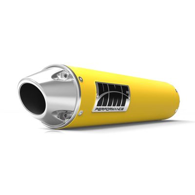 HMF Performance Slip On Exhaust Yellow w/ Euro Cap Can Am Outlander 1000 12-17