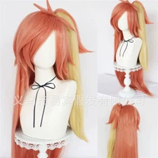 Hazbin Hotel Cherri Bomb Long Synthetic Wigs Cosplay Party Heat Resistant Wig