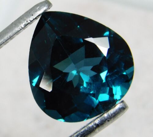 5.20 Ct_Great Best Color_100% Natural Blue Green Indicolite Tourmaline_CERTIFIED - Picture 2 of 13