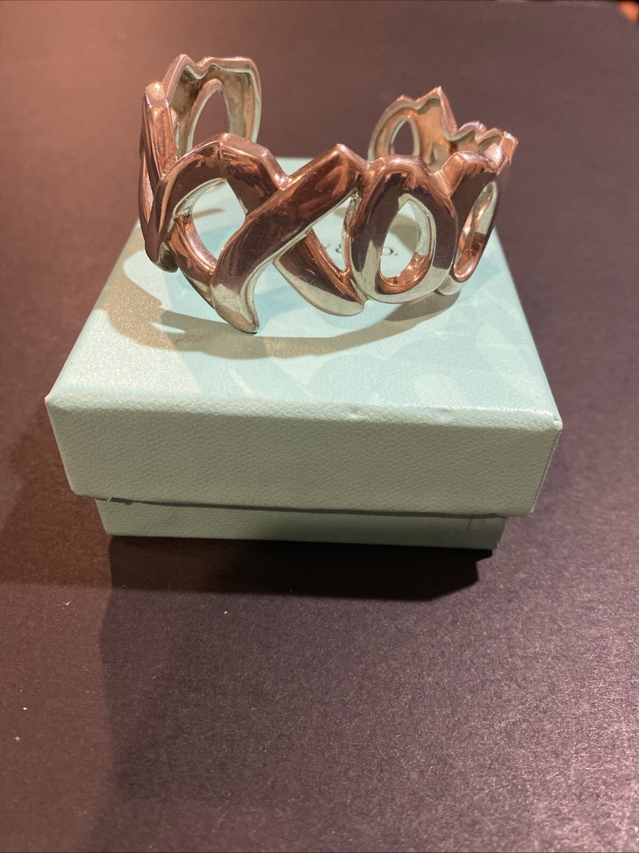 Tiffany & Co Sterling Silver Paloma Picasso XO Hug Kisses Cuff