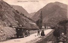 POSTCARD - AX-LES-THERMES - ARIEGE - 09 - NABRE VALLEY - AUTOMOBILE