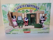 Vintage Tomy Calico Critters Bedroom Set NIB Rare Never Opened Green Furniture