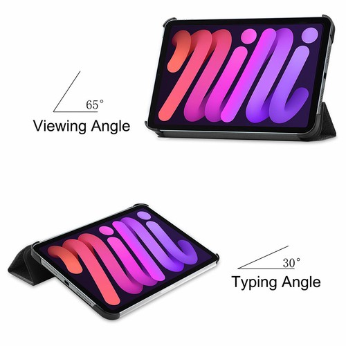 Folio Smart Cover Tri-Fold Leather Stand Case Cover For Apple iPad mini 6 A17Pro - Picture 120 of 148