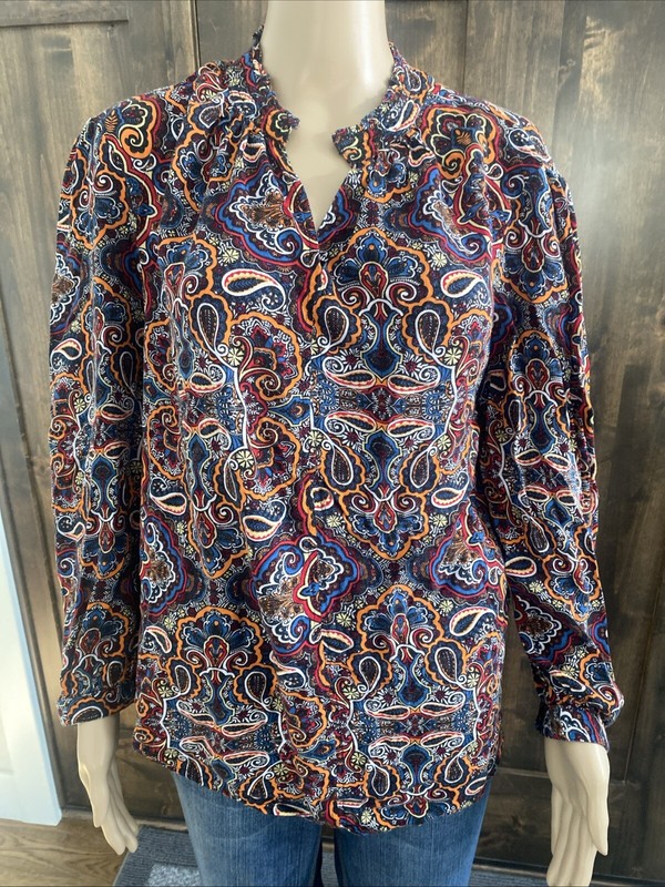 Anthony Richards Women's Blouse Size 16P Long Sleeve Lightweight Top - 032