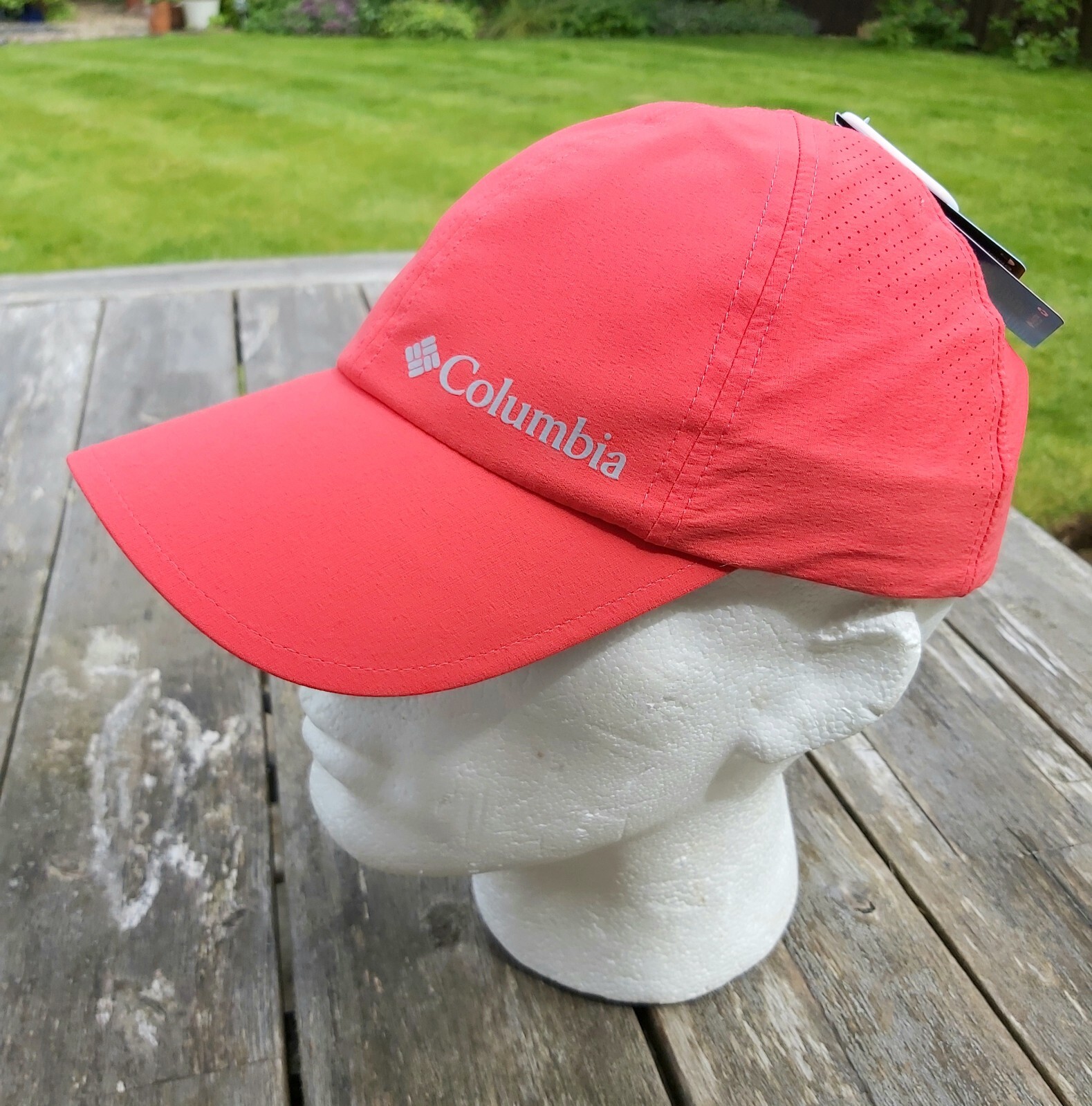 COLUMBIA Salmon Silver Ridge 111 Ball CAP Unisex Vented Running LIGHTWEIGHT shf3