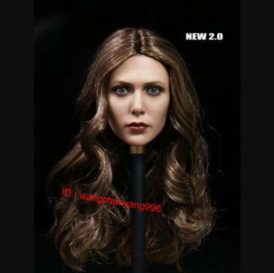 1/6 Scarlet Witch Elizabeth Olsen Head Sculpt 2.0 for 12