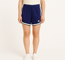 ADIDAS Women's Climalite Three Stripe Purple Shorts Athletic Running Gym Size XL