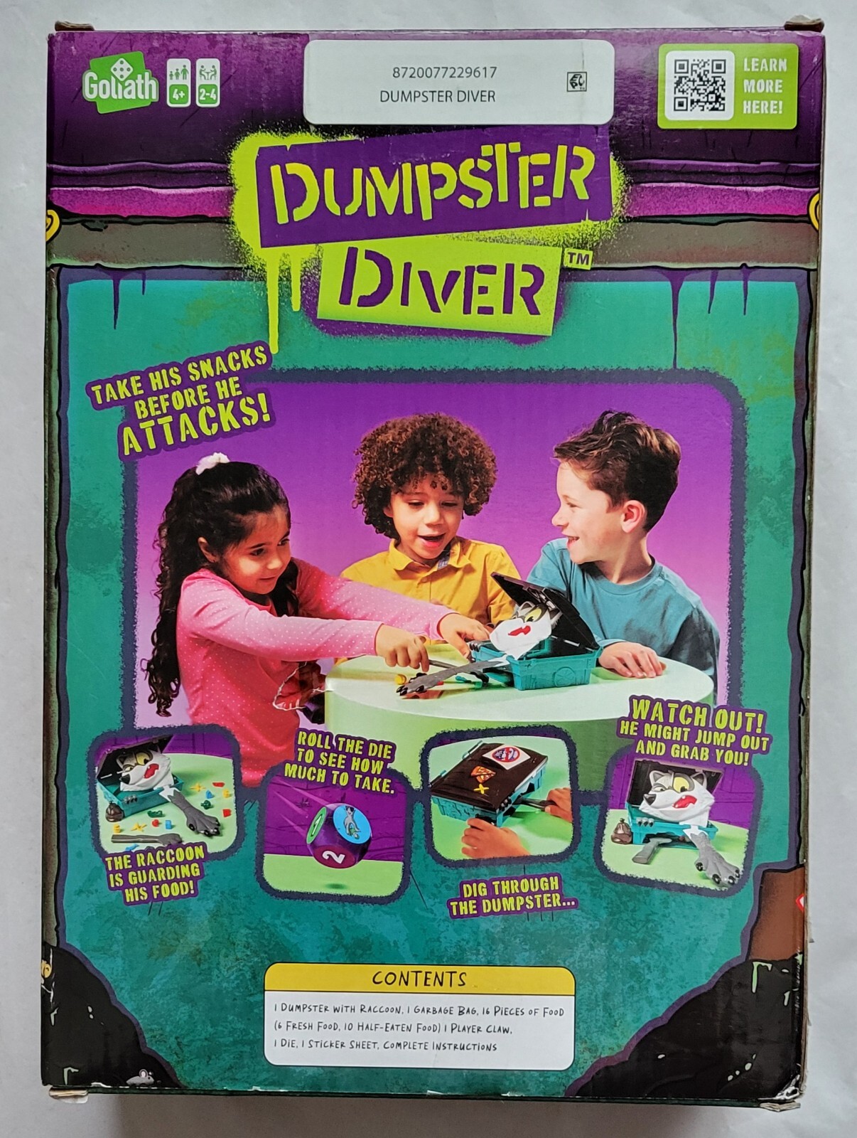 Dumpster Diver Game by Goliath Take His Snacks Before He Attacks 2-4 ...