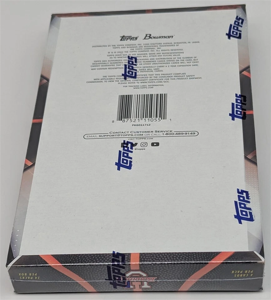 Factory Sealed Hobby Box 2021-22 Bowman University Basketball Cards - Image 3 of 4