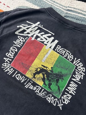 アイドル 80s old stussy  T Vintage Stussy 80's GREY Single Stitch T-Shirt Front Back Center