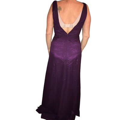 Jim Hjelm Occasions Deep Purple Slight Plunging V Neckline Prom Dress size tru 6 | eBay Jim Hjelm Occasions Deep Purple Slight Plunging V Neckline Prom Dress size tru 6 | eBay