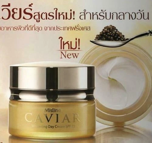 Crema de día blanqueadora multivitaminas Mistine Caviar FPS 15 protección UV 30 g Foto 2 de 2