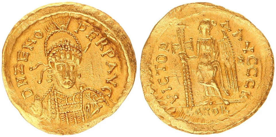 Romain Reich - Or Solidus 474-491 Constantinople - Zeno Le Isaurier 73305 - Photo 1/1