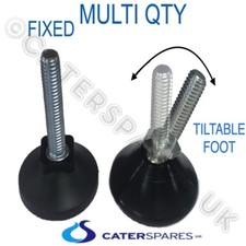 M8 THREADED FEET FOR CATERING PREP WORK BENCH TABLE LEGS ADJUSTABLE TILT FIXED  