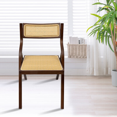 Dining Chair, Rattan?Armchair for Living Room Bedroom Reataurant, Folding Chair