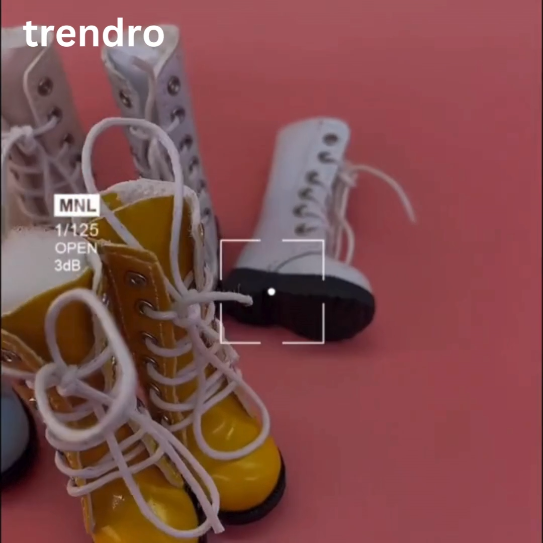 SAOLA Scarpe per bambola 3 2 cm per 1 6 Blythe BJD Azone Mini stivali in pelle accessorio casual