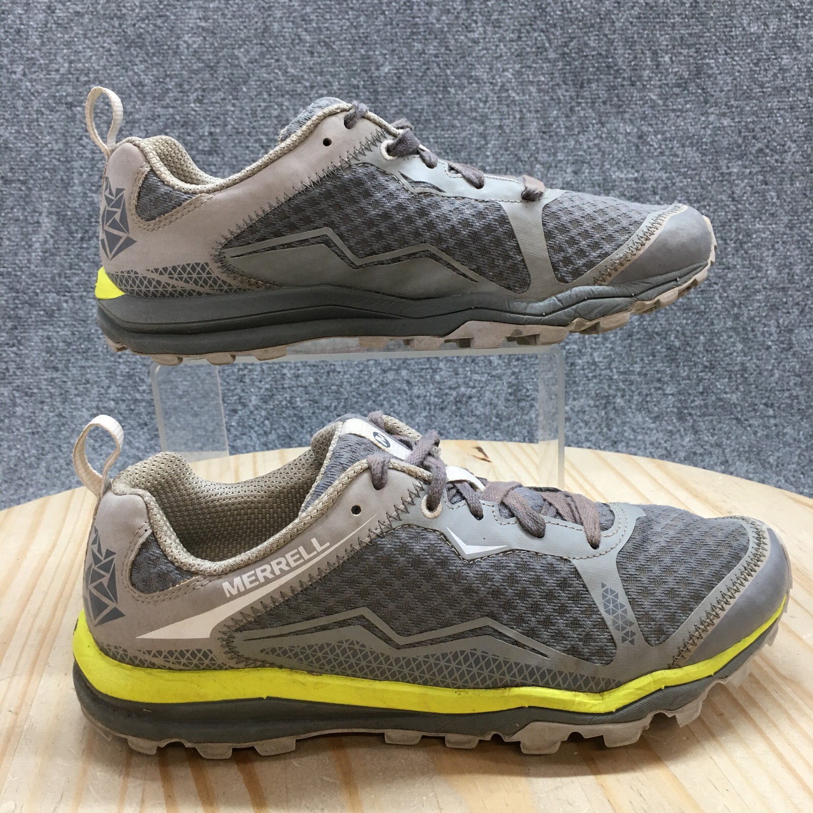 Merrell Scarpe Donna 9 All Out Crush Light Sneakers Trail Running Tessuto Grigio