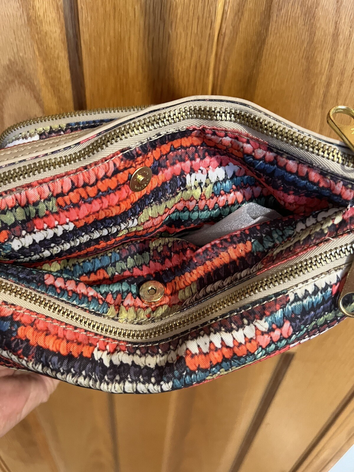 Kipling Multicolor 3 Compartment Crossbody Purse/… - image 16