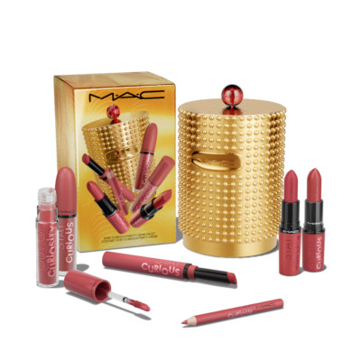 MAC Stay Curious Party Crew Vault Limited Edition Lip Gift Set NIB