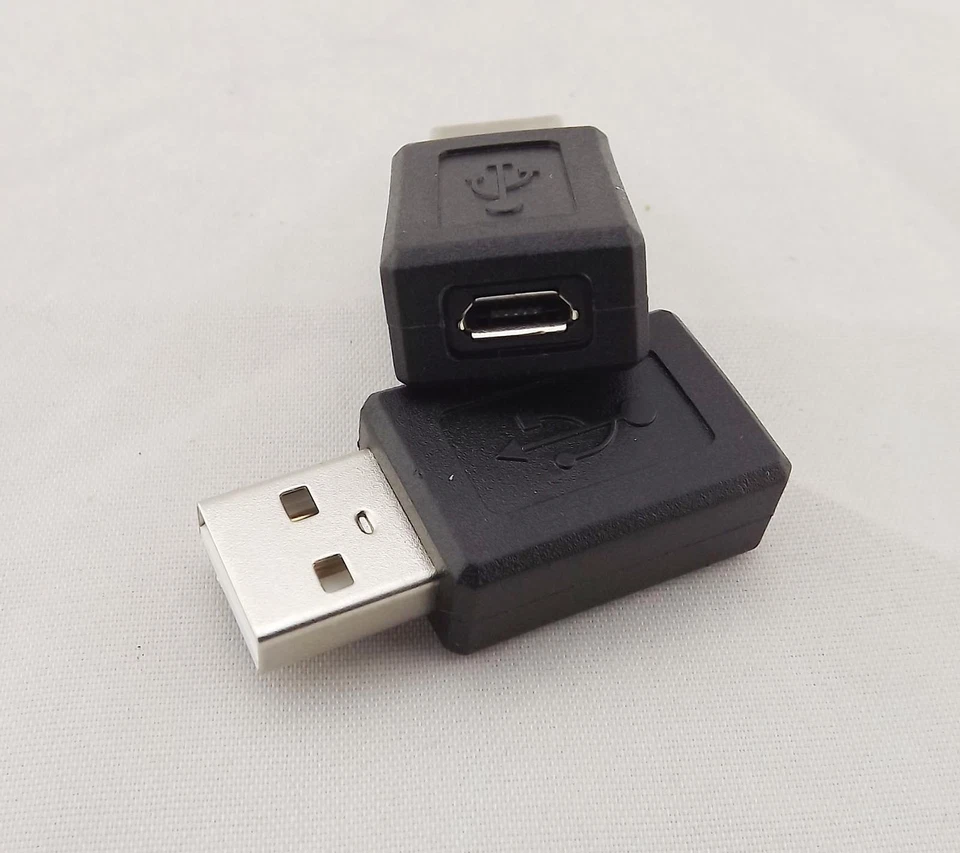 10x USB 2.0 A Male Plug To Micro USB B 5 Pin Female Adapter Connector Converter - Image 2 of 4
