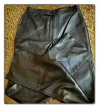 Ralph Lauren Golf Black Soft Leather Fully Lined Pants 28 x 33 Size 4