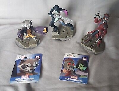 Disney Infinity 2.0 Marvel Guardians Of The Galaxy Star Lord Gamora +  Crystal