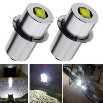 GLOFE 2x P13.5S 3W 12V Led Bulb Replace For Ryobi P700 P703 P704 FL1800 Flashlight