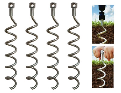 Screw in Ground Anchors Spiral Ground Stake 16