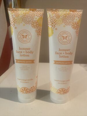 ( 2 )Face and Body Lotion Seeet Orange Vanilla Perfectly Gentle 8.5 Oz( Lot Of 2