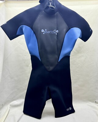 EXECUTE Spring Glow Series Wetsuit Acid Blue & Black - Women s Medium