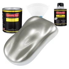 Restoration Shop Brilliant Silver Firemist Acrylic Enamel Quart Kit, Auto Paint