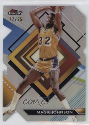 2023-24 Topps Finest Rare Die-Cut Refractor /25 Magic Johnson #255 HOF 04br