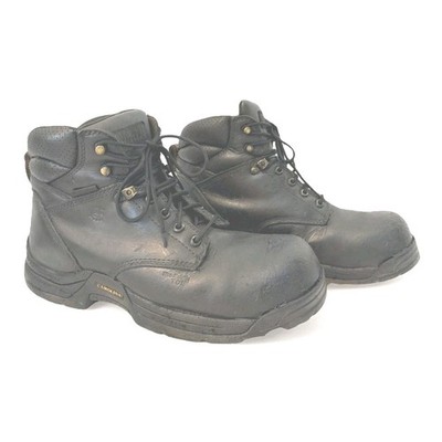 Work Boots CAROLINA Men s Black Leather WP ASTM Comp Toe Size 10.5EEEE CA5520