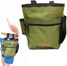 Shrxy Metal Detecting Finds Bag Waist Digger Pouch Tools Bag for Pinpointer Garr