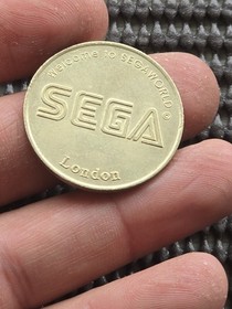Sonic Hedgehog Welcome To Sega World Park Coin Token Rare Promo GENESIS SATURN 