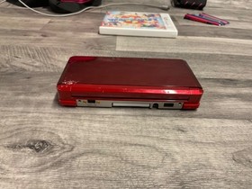 Nintendo 3DS Flame Red CTR-001 NTSC - Tested - Stylus, Game, Charger Included