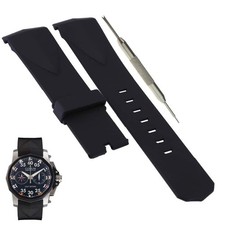Black Rubber Strap for Corum Admiral's Cup - 2 Sizes
