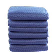 6 Pcs Moving Blanket 80" X 72" 7.5lbs Each Heavy Duty Packing Blankets Cotton