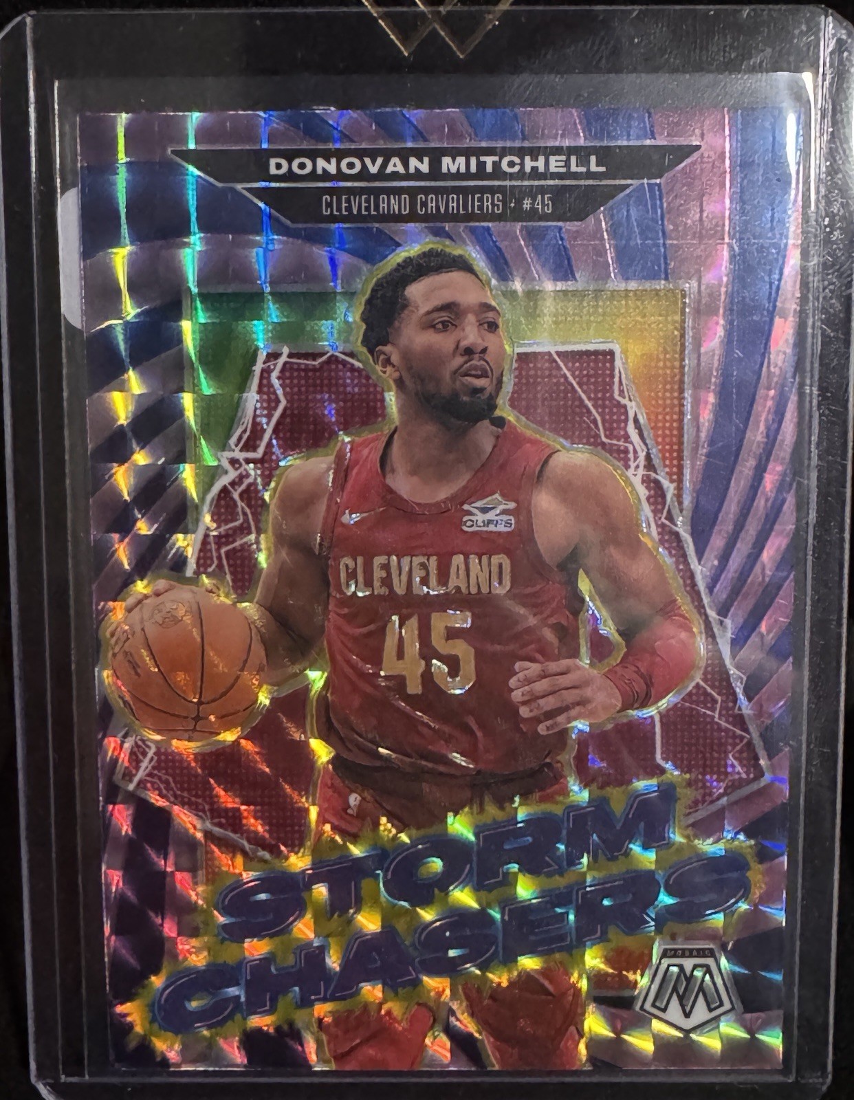 Donovan Mitchell 2024-25 Panini Mosaic  Storm Chasers SP #14 Cavaliers